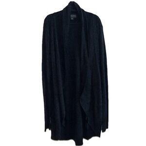 Barefoot Dreams CozyChic Lite Cardigan XS/S Black Open Front Soft Lounge Sweater